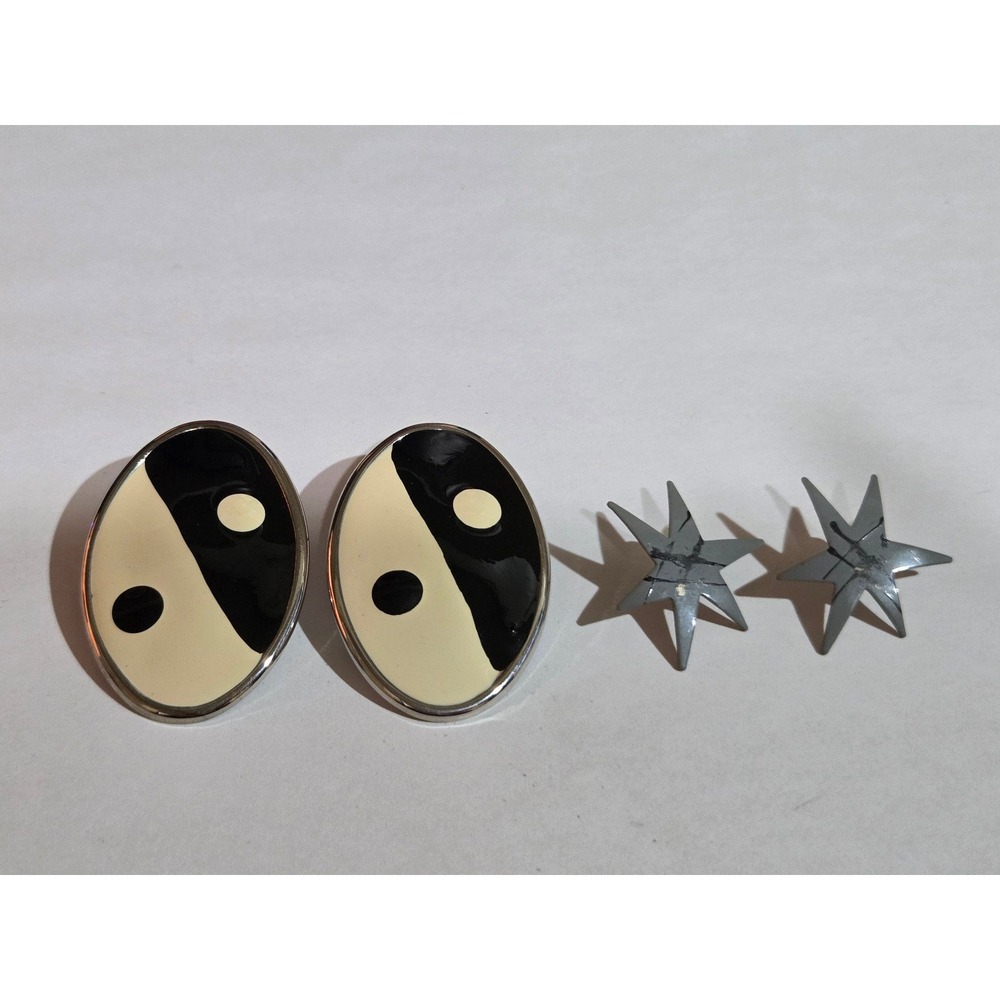 Two‎ pairs 90s y2k Vibes post earrings